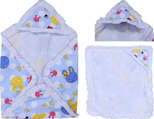GYT Printed Crib Hooded Baby Blanket