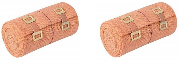 ANEMOI Premium Cotton Crepe Bandage - Roll Sports Wrist Wrap Straps, Elastic Compression (Pack of 2 ) Crepe Bandage
