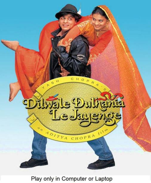 Dilwale Dulhania Le Jayenge (1995) play only in computer or laptop it's not original without poster