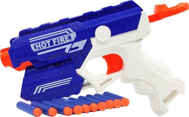 Miss & Chief by Flipkart Foam Blaster Gun Toy, Safe And Long Range Shooting Gun, (5 foam bullets and 5 suction dart bullets) Guns & Darts