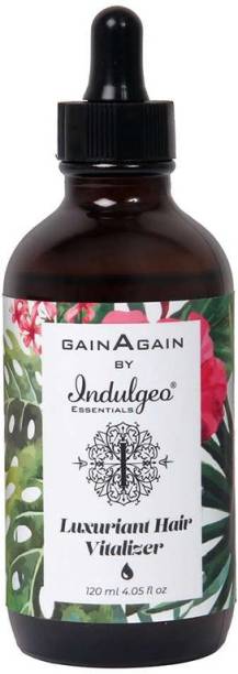 Indulgeo Essentials Gain Again Luxuriant Hair Vitalizer, 120 ml For Men & Women Hair Growth Serum | Scalp Nourishment | Made In India