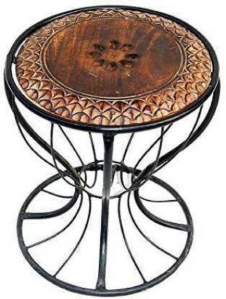 AN Craft Wooden stool iron Living & Bedroom Stool
