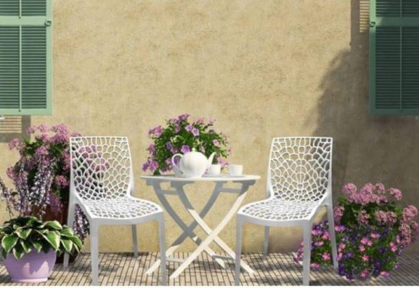Supreme WEB WHITE SET 2 OF CHAIR FULLY COMFORT nd weight bearing capacity 150 kg outdoor chair. Plastic Outdoor Chair