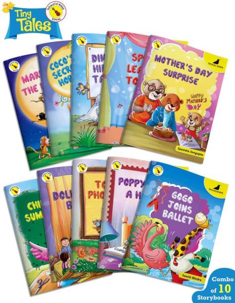 Bedtime Story Books For Kids In English | Tiny Tales - Delightful Hobby | Age 4 - 8 Years | Easy To Read Stories With Pictures | Set Of 10 Books