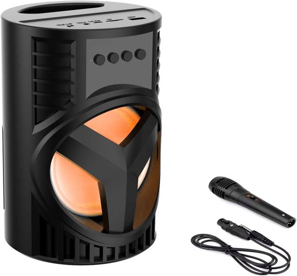 DINGLOT WS-03 High Bass| Mini Home Theatre|subwoofer|Best Quality|DJ Dynamic| Loud Stereo Sound|Colour Changing Led Light {FREE MIC}Portable & Splash proof 5 W Bluetooth Speaker