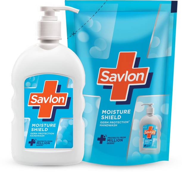 Savlon Moisture Shield Germ Protection Liquid Hand Wash Pump + Refill