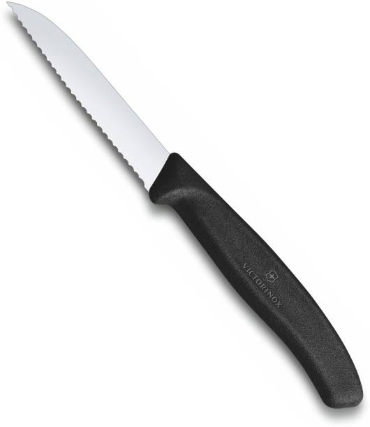 Victorinox Paring Swiss Classic Wavy 8 cm Black Stainless Steel Knife