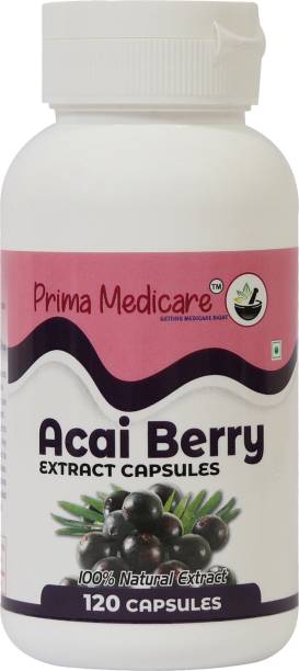 Prima Medicare Acai Berry Capsules Ultimate Health and Nutrition Supplements (120 Capsules)