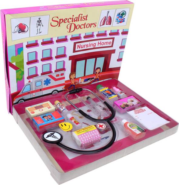 CADDLE & TOES Doctor Play Set Doctor Kit for Kids Girls Boys With Exclusive Collecttion of toys