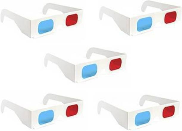 RingTel 5 Pc. Anaglyph 3D Paper Video Glasses