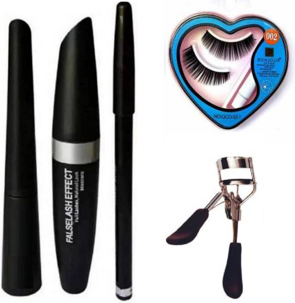 SWIZ HUDA Hyper Glossy Eyeliner + Hypercurl Mascara + Eyebrow pencil + Eyelesh With Glue + Eyelesh Curler