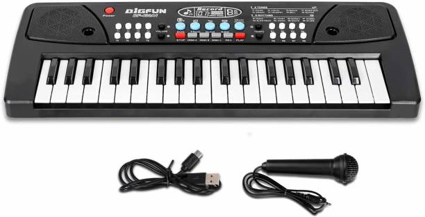LDB ENTERPRISE 37 Key Piano Toy Keyboard for Kids with Mic Dc Power Option Recording Charger not Included Best Birthday Gift for Boys and Girls Musical Instruments Keyboard Music 37 Key Keyboard Piano Toy Analog Portable Keyboard (37 Keys) Analog Portable Keyboard (37 Keys) (Multicolor)