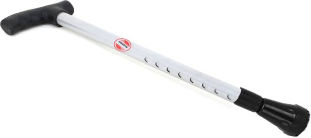 DGARYS Walking Stick for Men and Women Old Age Light Weight Height Adjustable SILVER MATT Walking Stick