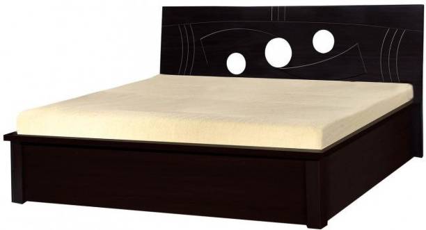 POJ Edeyna King Size Bed With Full Hydraulic Ample Storage Engineered Wood King Hydraulic Bed
