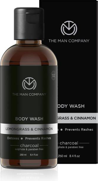THE MAN COMPANY Charcoal Body Wash with Lemongrass & Cinnamon Essential Oil