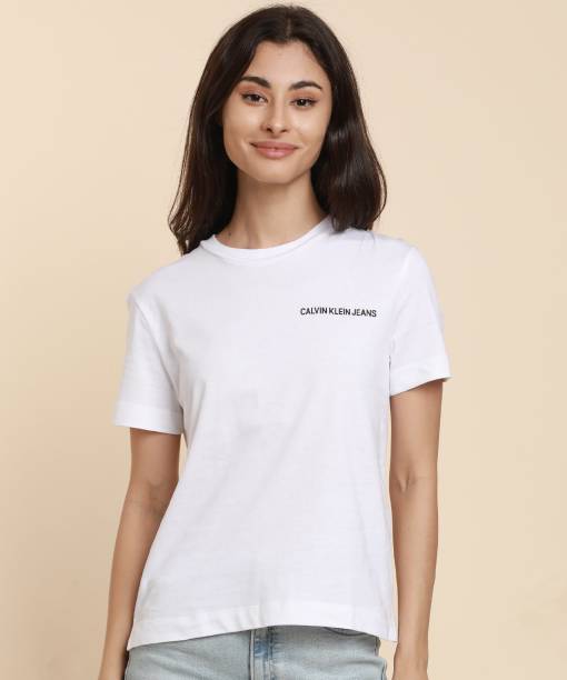 Calvin Klein Jeans Womens Tshirts - Buy Calvin Klein Jeans Womens Tshirts  Online at Best Prices In India 