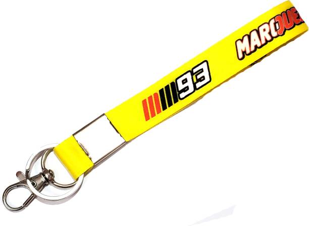 ShopTalk MarcMarquezfans Id Tag Marc Marquez 93 yellow Locking Key Chain