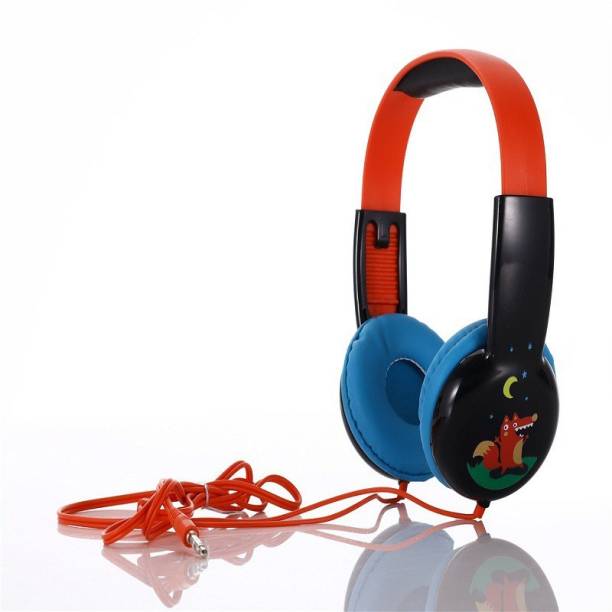Ineix Cute wired headset for kids, boys & girls 3.5mm jack Wired without Mic Headset