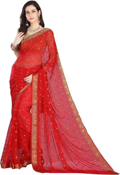 Rani Saahiba Embellished Bollywood Chiffon Saree