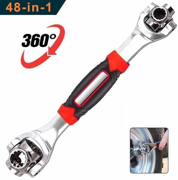 Top headset zeus cheap price 5stars Flipkart in India 9 Zeus Volt Tiger Wrench™ -54 ™ Adjustable Socket Wrench Spanner Tool with 360 Rotating Head Double Sided Socket Wrench