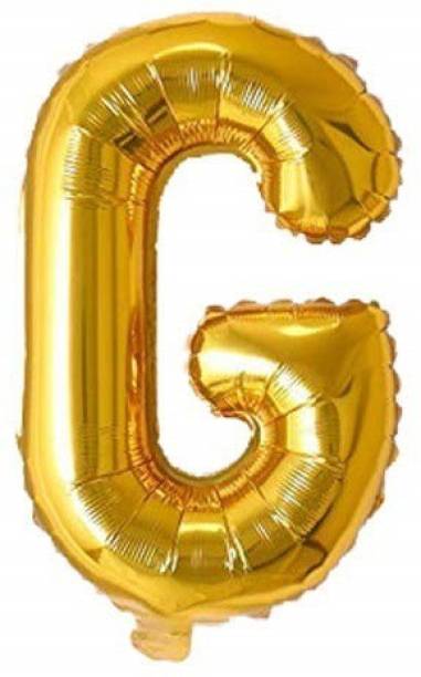 Fewzen Solid Gold Foil Letter Balloon Party Decoration (Alphabet G) Letter Balloon