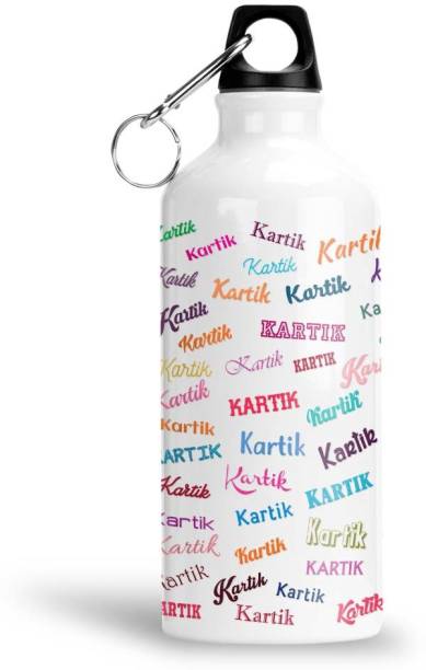 Furnish Fantasy Colorful Aluminium Sipper Bottle - Best Happy Birthday Gift for Kids , Kartik 600 ml Sipper