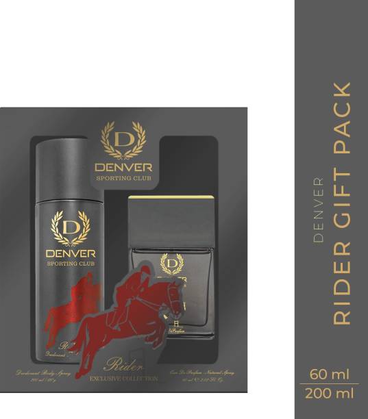 DENVER Sporting Club Rider Gift Set Deodorant Spray  -  For Men