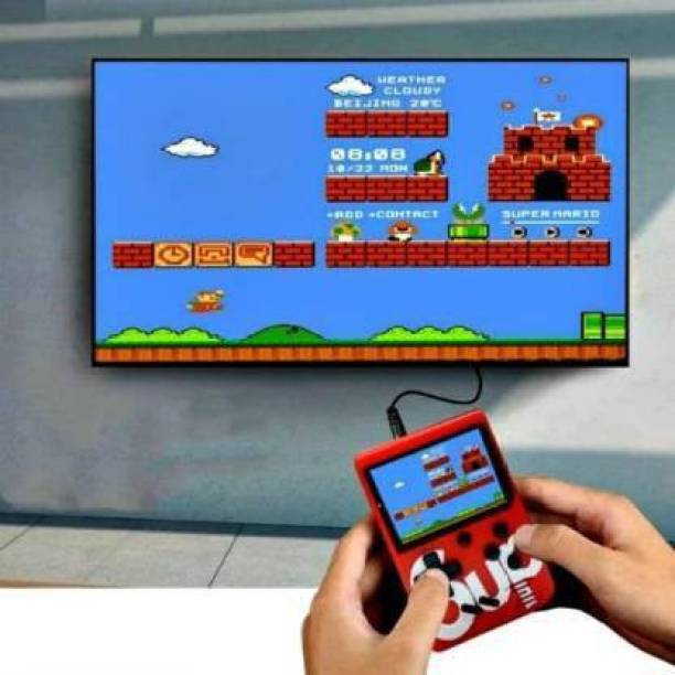 NKKL DIGITAL Super Mario 400 in 1 Game Box Console Handheld Video Game box with TV output Mario 8 GB with Mario/Super Mario/DR Mario/Contra/Turtles 8 GB with Super Mario, DR Mario, Mario, Contra, Turtles, Tank, Bomber Man, Aladdin, Total 400 Games