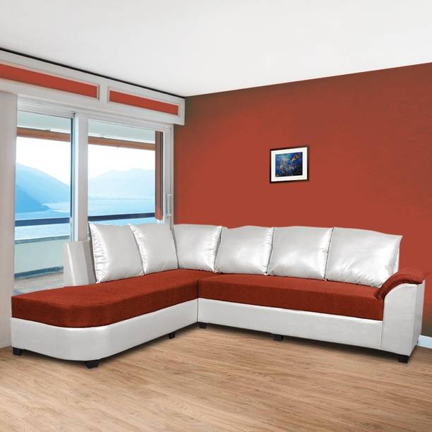 ELTOP Corner Home Furniture L shape Fabric 5 Seater  Sofa