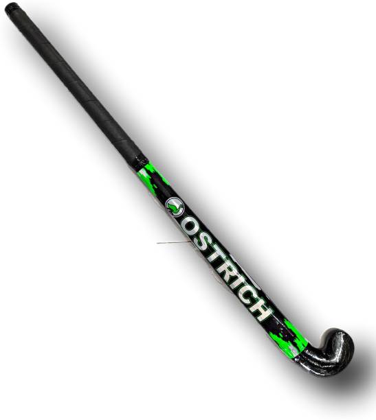 Ostrich GREEN Practice Field 36'' Wooden Hockey Stick Just For Practice Purpose Not For Professional Use Hockey Stick - 36 inch