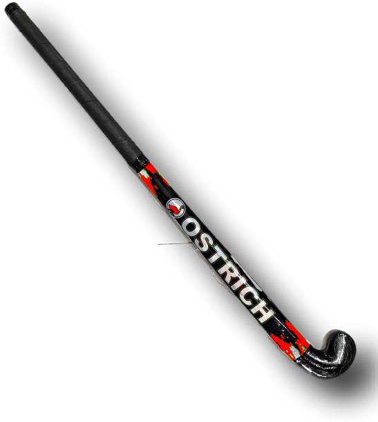 Ostrich RED Practice Field 36'' Wooden Hockey Stick Just For Practice Purpose Not For Professional Use Hockey Stick - 36 inch