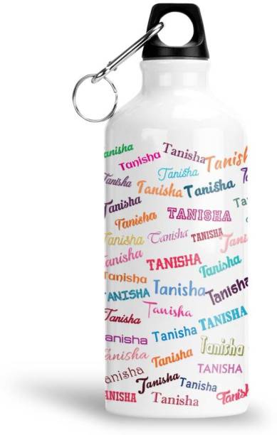 Furnish Fantasy Aluminium 750ml Water Bottle- Best Happy Birthday, Return Gift for Kids, Tanisha 750 ml Sipper