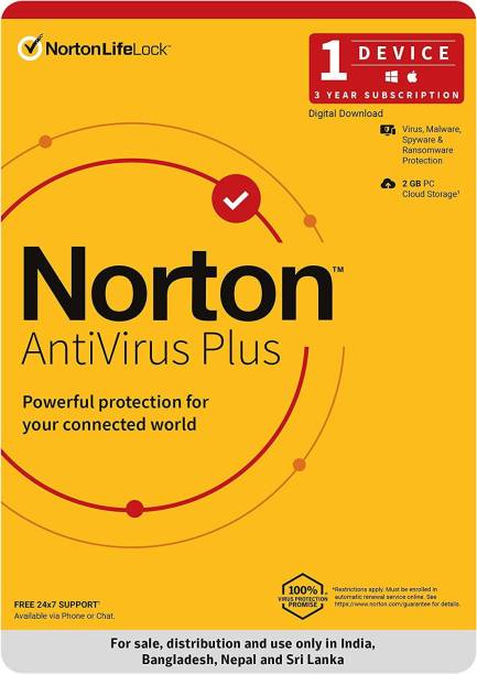 Norton 1 User PC 3 Years Anti-virus (Email Delivery - No CD)