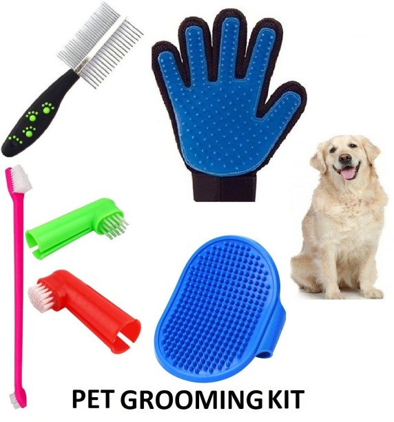SOIXANTE Pet Grooming Tool Dematting Comb for Dogs& Cats Dematting Comb for Dogs Undercoat Comb Dog Grooming Brush Effectively Reduce Shedding by up to 95% for Dogs and Cats and All Hair Types 
