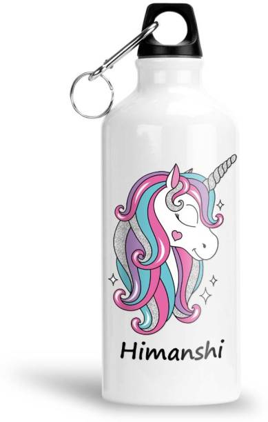 Furnish Fantasy Unicorn Aluminium Sipper Bottle - Best Happy Birthday Gift for kids, Himanshi 600 ml Sipper