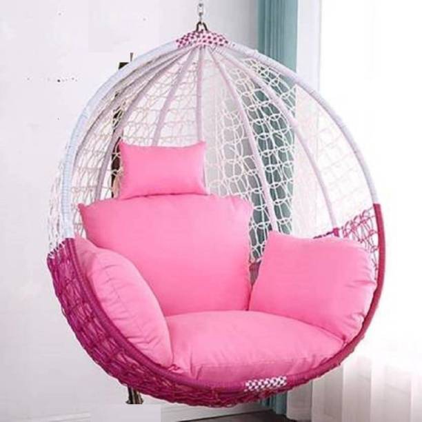 SPYDER HOME DECORE Single Seater Swing Chair Without Stand For Adult Ceiling Hang Iron Hammock