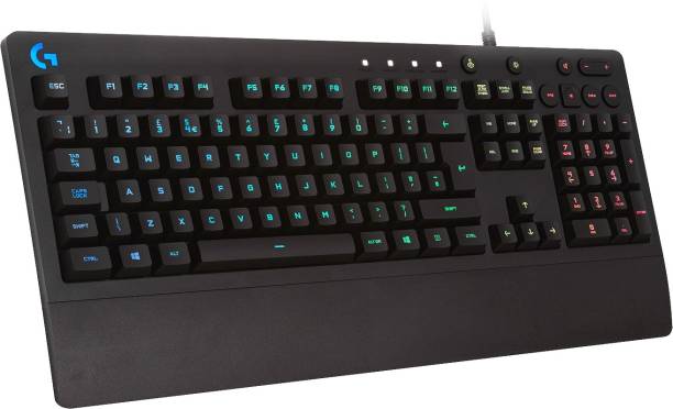 Logitech G213 / Lightsync RGB, Spill-resistant, Palm-rest, Customizable Keys Wired USB Gaming Keyboard