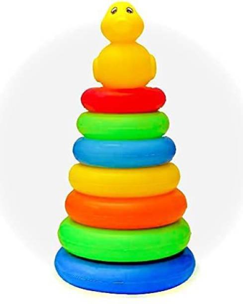 ATHARV Teddy Stacking Ring Jumbo Stack Educational Toy Multicolor Rings Tower Toys Set