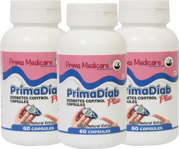 Prima Medicare Diabetes Control Capsules & take care of your blood and Sugar levels-180Capsules