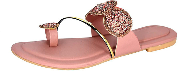 Party Wear Flat Slippers For Women 