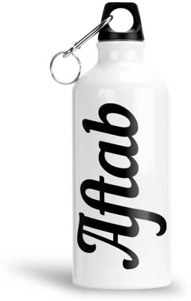 Furnish Fantasy Aluminium Sipper Bottle - Best Gift for Happy Birthday, Return Gift, Name - Aftab 600 ml Sipper