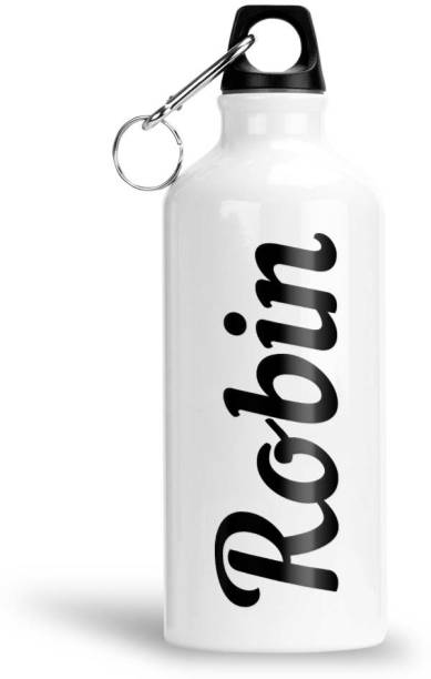 Furnish Fantasy Aluminium Sipper Bottle - Best Gift for Happy Birthday, Return Gift, Name - Robin 600 ml Sipper