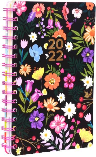 doodle Happiness Journal Moonlit Garden Yearly A5 Planner/Organizer Ruled 216 Pages