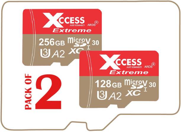 XCCESS 128+256GB 256 GB MicroSDHC Class 10 120 MB/s  Memory Card