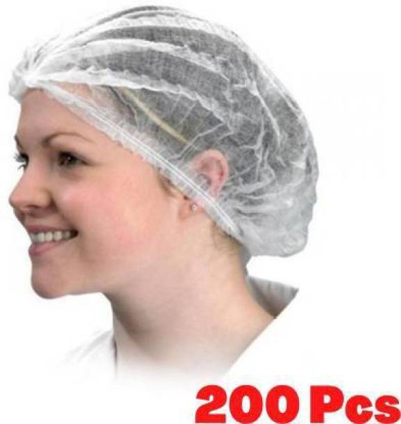 STYLERA 200 Surgical Head Cap . White cap| Bouffant Cap|Disposable Stretchable Non Woven Hygiene Surgical Head Cap, Cooking Caps, Bouffant Caps, Surgical Cap for Cosmetics, Beauty, Kitchen, Cooking, Home Industries, Hospital Surgical Cap Surgical Head Cap (Disposable) Pack of 200 Surgical Head Cap Surgical Head Cap