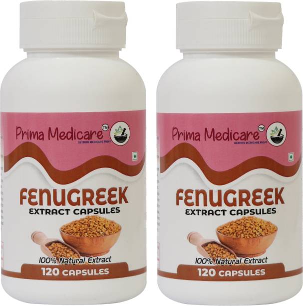 Prima Medicare 100% Natural Fenugreek Extract Capsules (240 Capsules)