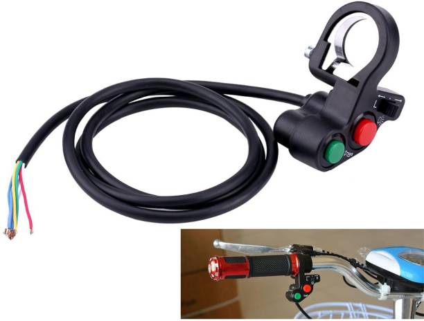 Miwings Motorcycle Electric Bike/Scooter Horn Turn Signal Light Switch ON/OFF w/ Red Green Button Bike Handlebar Weights