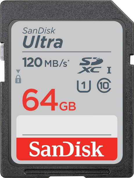 SanDisk Ultra 64 GB SDXC UHS-I Card Class 10 120 Mbps Memory Card