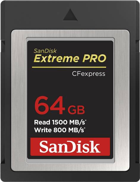 SanDisk Extreme Pro 64 GB Type B UHS Class 3 1500 Mbps  Memory Card