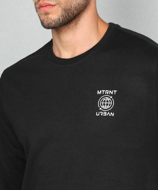 METRONAUT Full Sleeve Solid Men Sweatshirt